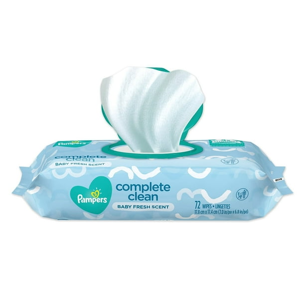 Complete Clean Baby Wipes, 1-Ply, Baby Fresh, 7 x 6.8, White, 80 Wipes/Pack, 9 Packs/Carton Complete Clean Baby Wipes, 1-Ply, Baby Fresh, 7 x 6.8, White, 80 Wipes/Pack, 9 Packs/Carton