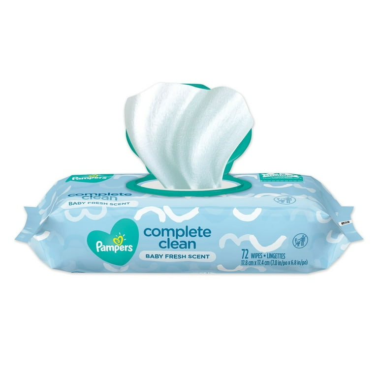Complete Clean Baby Wipes, 1-Ply, Baby Fresh, 7 x 6.8, White, 80 Wipes/Pack, 9 Packs/Carton Complete Clean Baby Wipes, 1-Ply, Baby Fresh, 7 x 6.8, White, 80 Wipes/Pack, 9 Packs/Carton