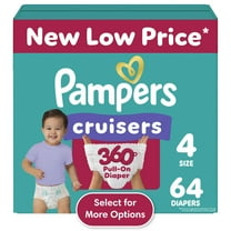 Pampers Cruisers 360 Diapers Size 4, 64 Count (Select for More Options)