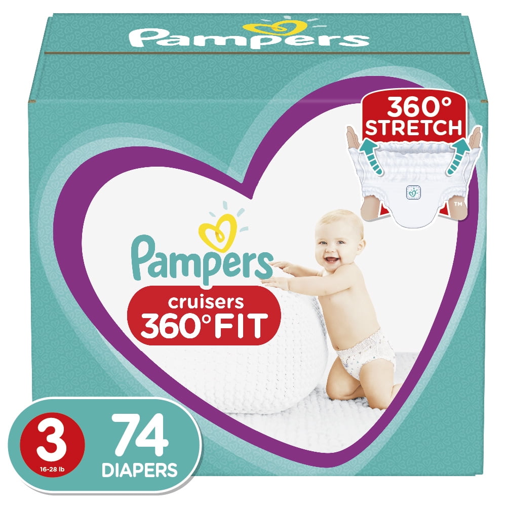Pampers Cruisers 360 Diapers Size 3, 26 Count (Select for More Options) 