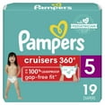 thumbnail image 1 of Pampers Cruisers 360 Fit Diapers Size 5, 19 Count, 1 of 3