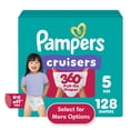 thumbnail image 1 of Pampers Cruisers 360 Baby Diapers Size 5, 128 Count (Select for More Options), 1 of 16