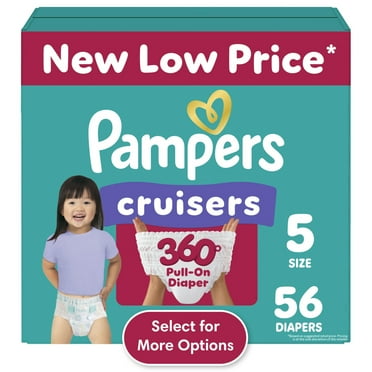 Pampers Cruisers Diapers 360 Size 5, 56 Count (Select for More Options)