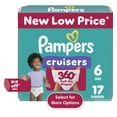 thumbnail image 1 of Pampers Cruisers 360 Baby Diapers Size 6, 17 Count (Select for More Options), 1 of 12