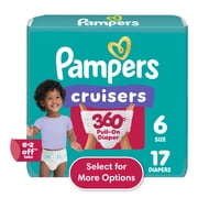 Pampers Cruisers 360 Baby Diapers Size 6, 17 Count Select for More Options