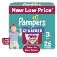 thumbnail image 1 of Pampers Cruisers 360 Baby Diapers Size 3, 26 Count (Select for More Options), 1 of 12