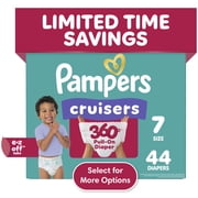 Pampers Cruisers 360 Baby Diapers Size 7, 44 Count Select for More Options