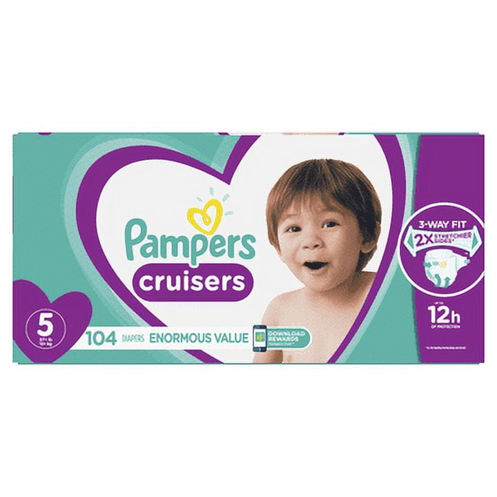 Pampers Cruisers Pañales Talla 5 / 104 Unidades – .:Aliverys:.
