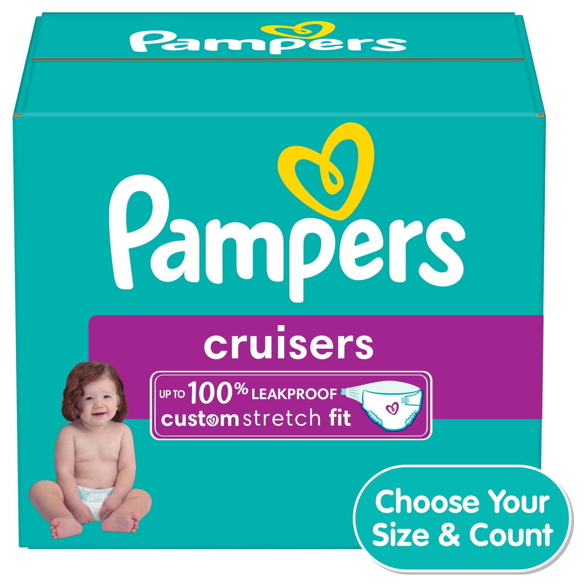 Pampers+Cruisers+Diapers+Size+5+104+Count for sale online