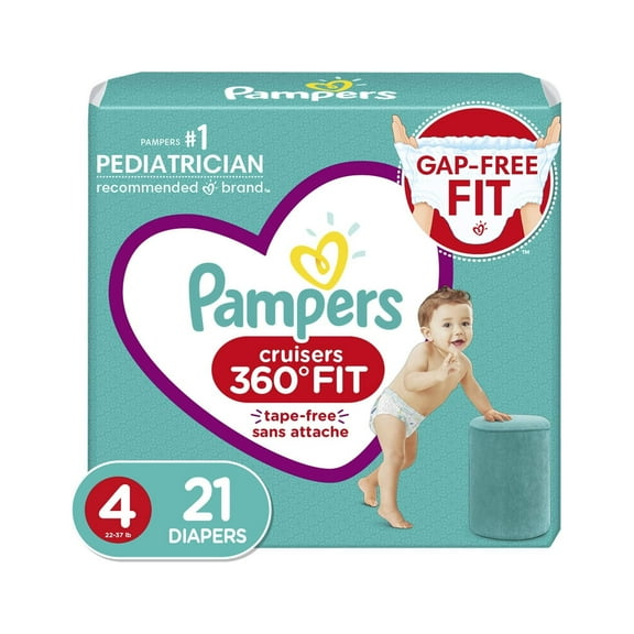 Pampers Cruisers Diapers, Size 5, 21 Count (Pack of 2)