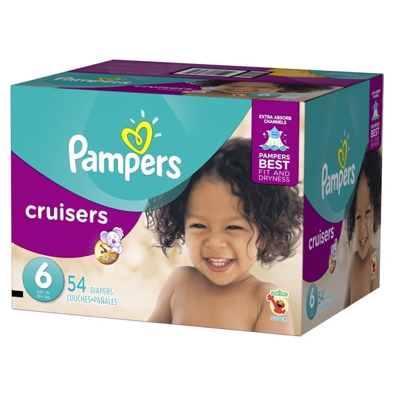 Pampers Cruisers Diapers Size 6 54 count