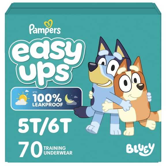 Pampers Easy Up Training Pants Size 7 (5T6T), 70 Count