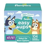 Pampers Easy Ups Bluey Potty Training Pants Boys Size 4T-5T, 104 Count (Select for More Options)