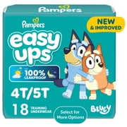 Pampers Easy Ups Bluey Potty Training Pants Boys Size 4T-5T, 18 Count Select for More Options