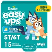 Pampers Easy Ups Bluey Potty Training Pants Boys Size 5T-6T, 15 Count Select for More Options