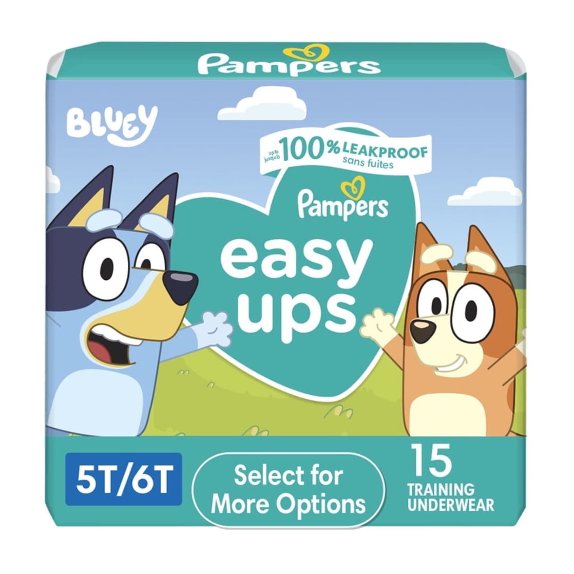 Pampers Easy Ups Bluey Training Pants for Toddler Boys