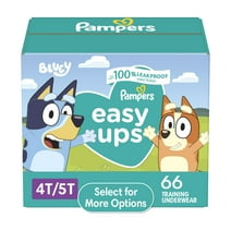 Pampers Easy Ups Bluey Training Pants Toddler Boys Size 4T/5T 66 Count (Select for More Options)