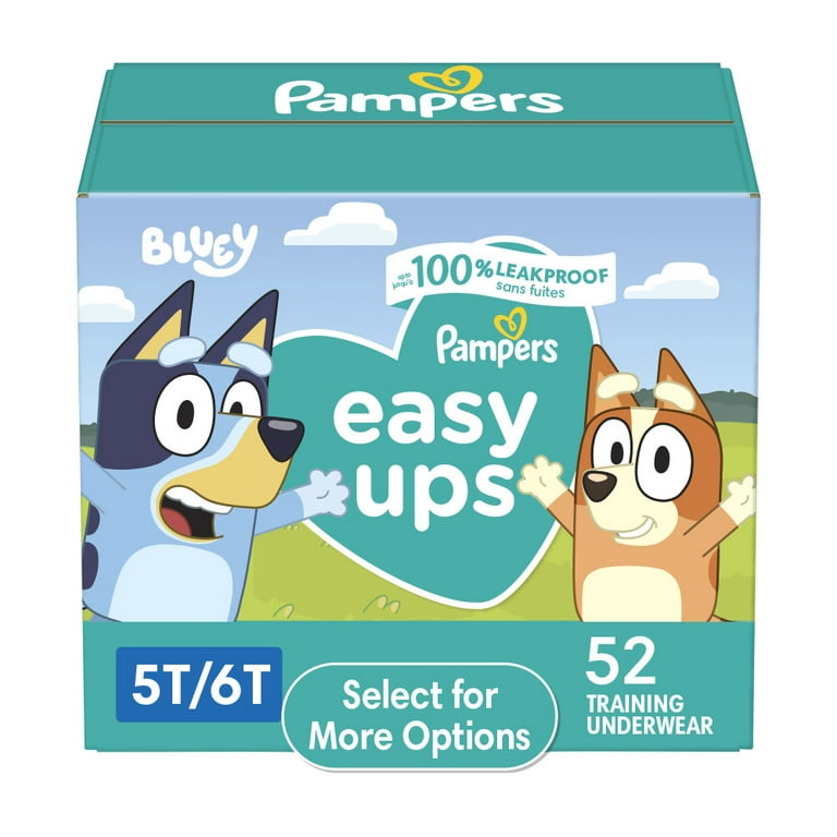 Pampers Easy Ups Bluey Training Pants Toddler Boys Size 5T/6T 52