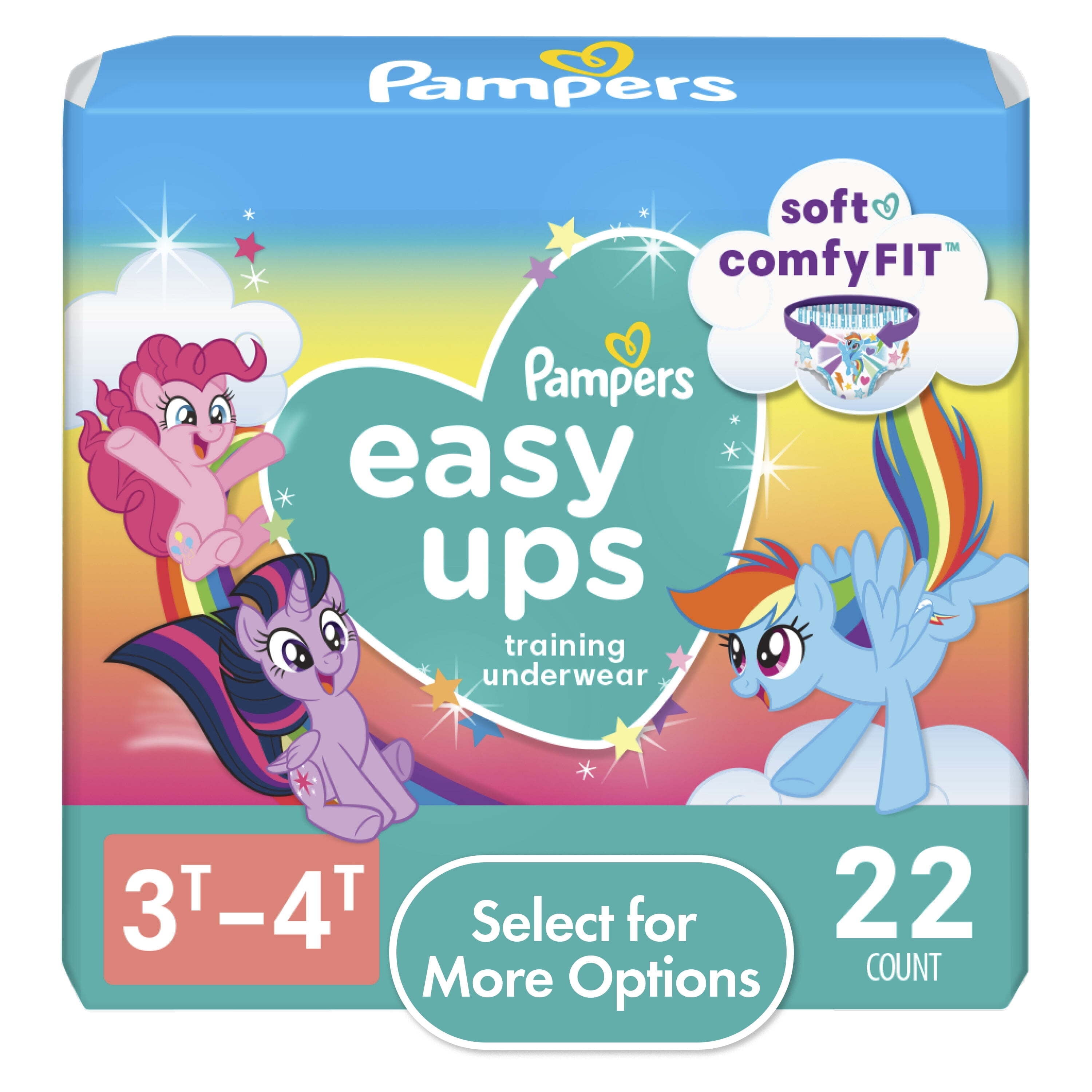 Pampers Easy Ups Girls & Boys Potty Training Pants - Size 3T-4T