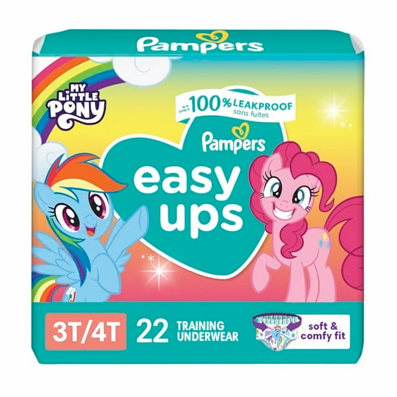 Pampers Easy Ups Girls' Training Pants (Pack of 12)