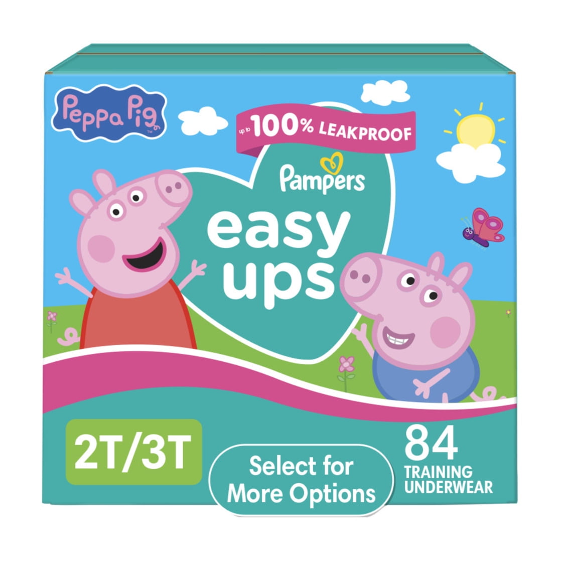 【2plan】Daisy Patch Brushed Pigsetup Training Pants Pampers Easy Ups Peppa Pig Potty Training Pants Girls Size
