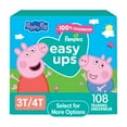 thumbnail image 1 of Pampers Easy Ups Peppa Potty Training Pants Girls Size 3T-4T, 108 Count (Select for More Options), 1 of 14