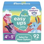 Pampers Easy Ups My Little Pony Potty Training Pants Girls 4T-5T, 92 Count Select for More Options