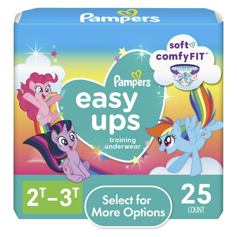 Pampers Easy Ups My Little Pony Training Pants Toddler Girls 2T/3T 25 Ct  (Select for More Options)