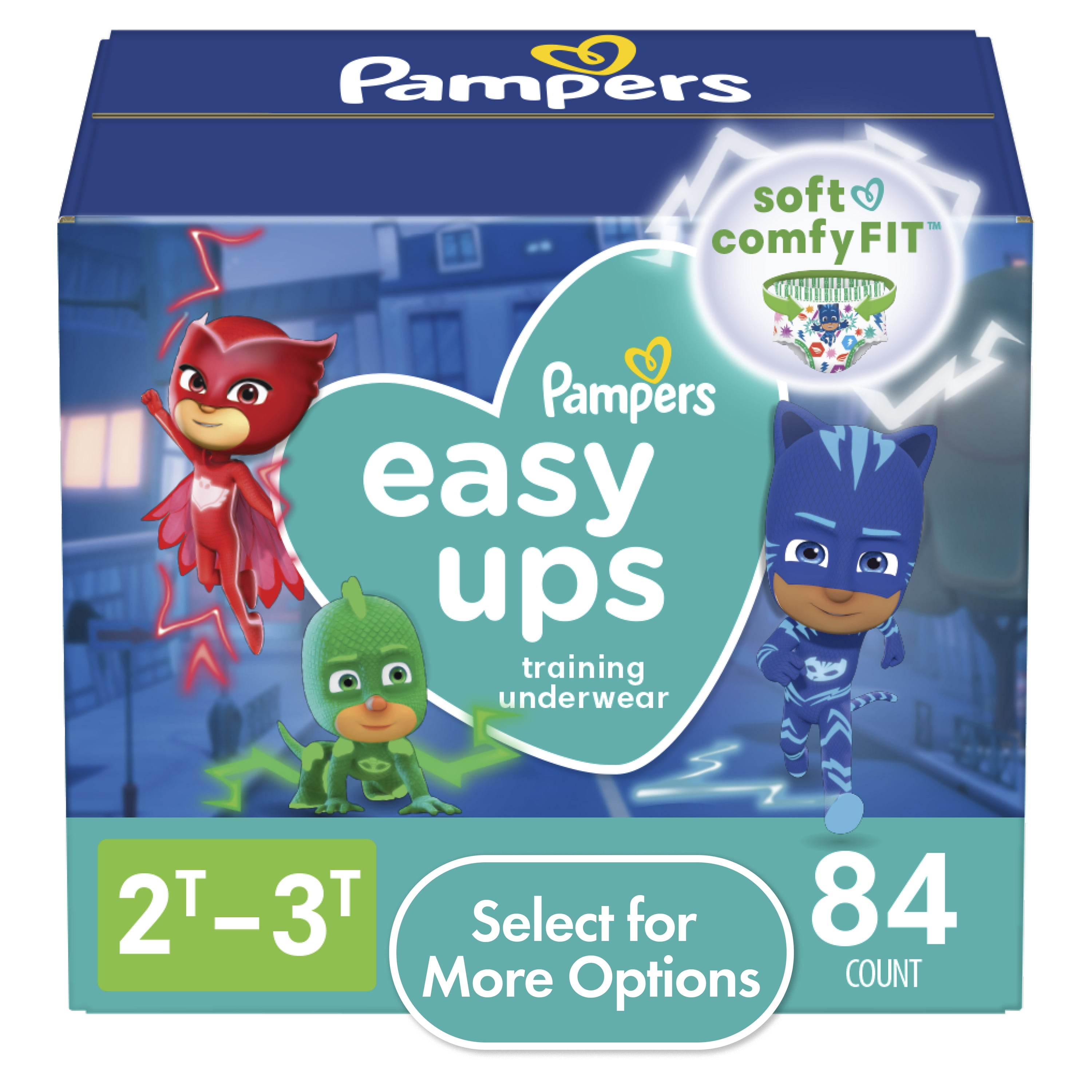Pampers Easy Ups PJ Masks Training Pants Toddler Boys Size 2T/3T 84 Count (Select for More Options)