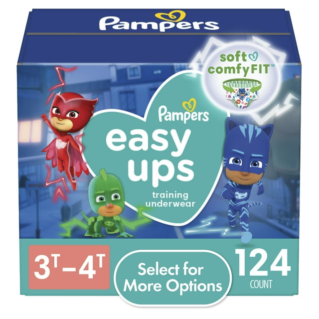 Pampers Easy Ups PJ Masks Training Pants Toddler Boys Size 3T/4T 124
