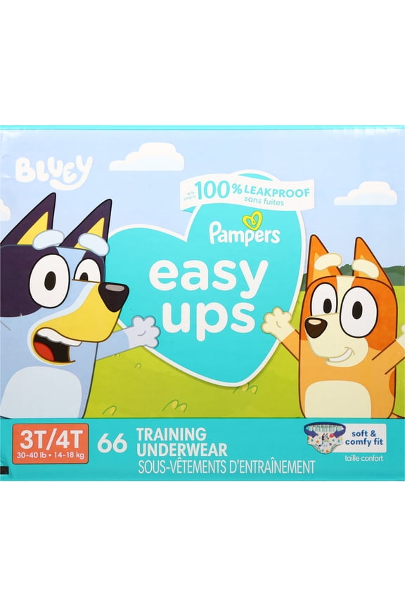 Easy Ups Training Pants, Boys, Size 3T-4T, 66 ct