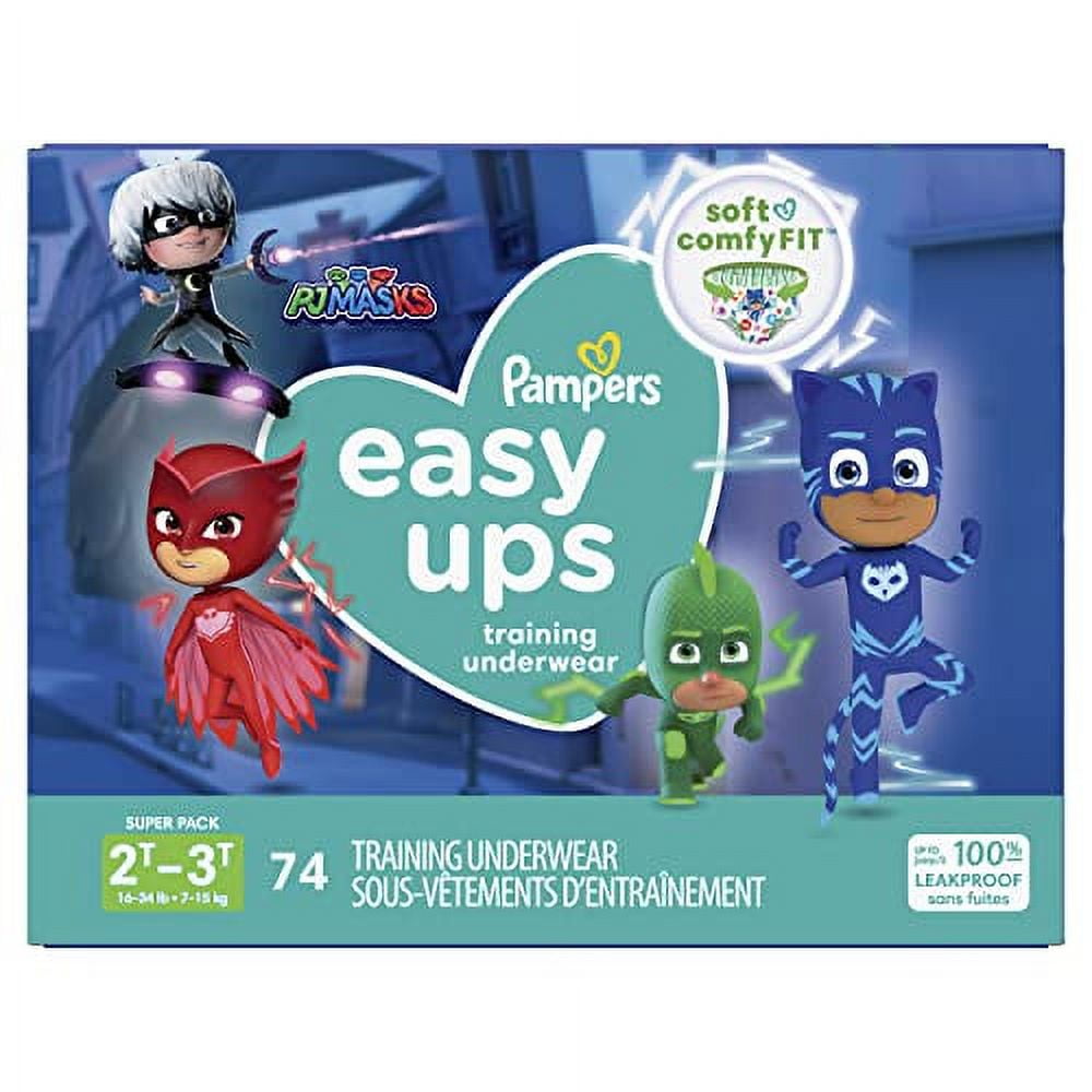 Pampers Easy Ups Boys Training Underwear, Size 2T-3T UK