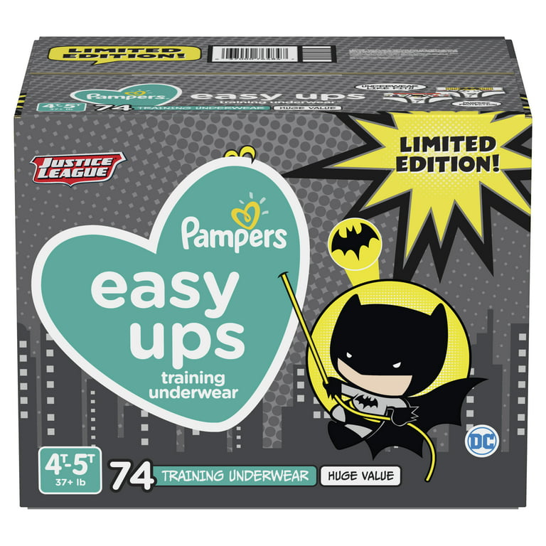 Pampers Easy Ups Training Underwear Girls, Size 4, 2T-3T, 74 ct - 0370 –  ebuystt