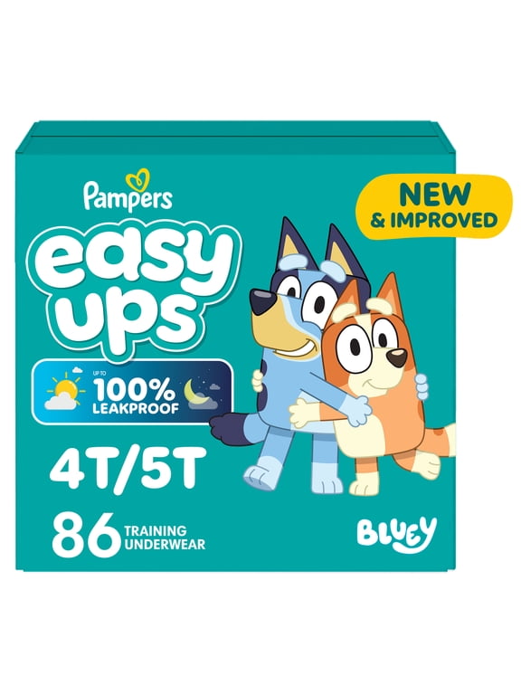Easy Ups Bluey Potty Training Pants Boys Size 6 4T-5T, 86 Count (Select for More Options)