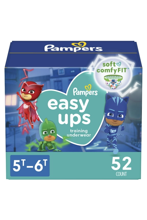 Easy Ups Training Underwear Boys, Size 7 5T-6T, 52 Count