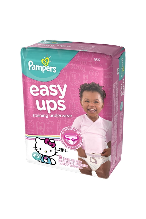 Easy Ups Training Underwear Girls Size 6 4T-5T 19 Count