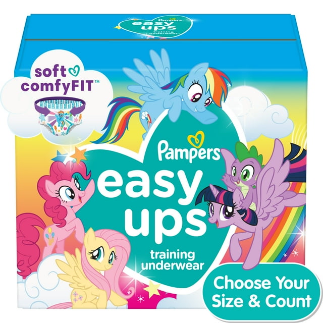 Pampers Easyups Girls Size 2-3 132ct - Walmart.com