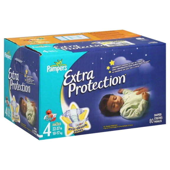 Pampers - Extra Protection Nighttime Diapers Super Pack (Choose Your Size)