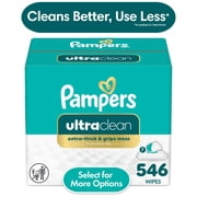 Pampers Free & Gentle Ultra Clean Baby Wipes, 7-Pack 546 Wipes Select for More Options