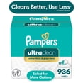 thumbnail image 1 of Pampers Free & Gentle Ultra Clean Baby Wipes, 12-Pack 936 Wipes (Select for More Options), 1 of 13