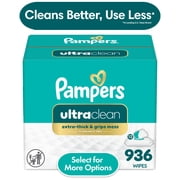 Pampers Free & Gentle Ultra Clean Baby Wipes, 12-Pack 936 Wipes Select for More Options