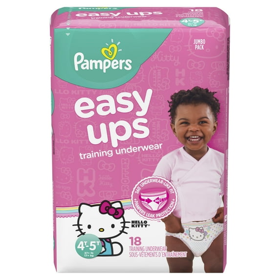 Pampers Girls Easy Ups Toddler Training Pants 2T-3T 4T-5T
