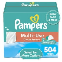 Pampers Multi-Use Baby Wipes 9X Flip-Top Packs 504 Wipes (Select for More Options)