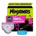 thumbnail image 1 of Ninjamas Girls Bedwetting Nighttime Underwear. Size S/M (37-90 lbs), 14 Count (Select for More Options), 1 of 16