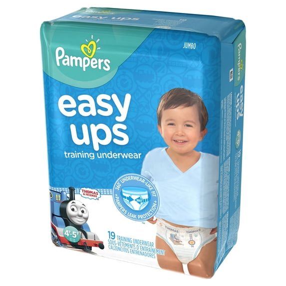Pampers Easy Ups Boys Training Pants, Size 4T-5T, 19 Pants
