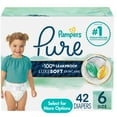 thumbnail image 1 of Pampers Pure Baby Diapers Size 6, 42 Count (Select for More Options), 1 of 11