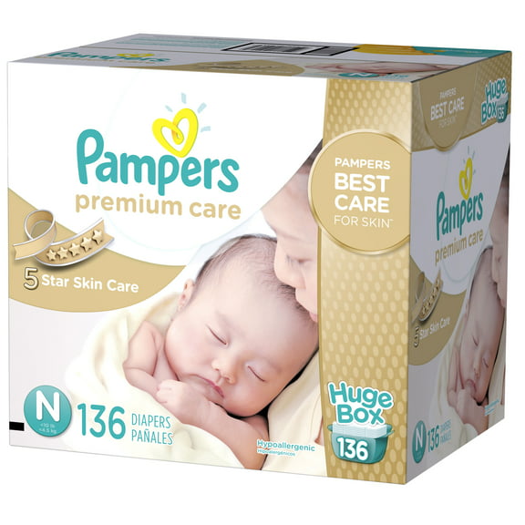 Pampers Premium Care Diapers (Choose Size and Count)