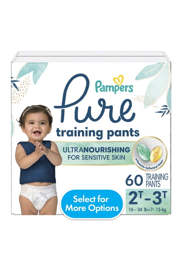 Pure Protection Training Underwear, Unisex, Size 2T3T, 60 Count (Select for More Options)