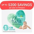 Pampers Pure Protection Natural Diapers (Choose Your Size & Count