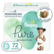 Pampers Pure Diapers Size 6, 72 Count Select for More Options